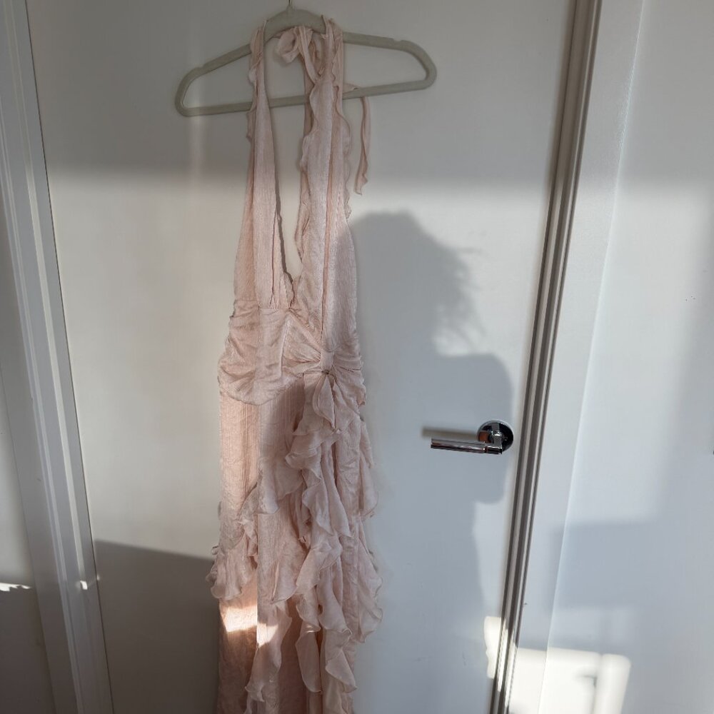 NBD Celenia Maxi Dress in Champagne Butterfly Size Small - Picture 2 of 7